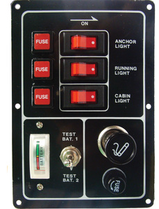 Панель электрическая с тремя перекл-ми и прикурива