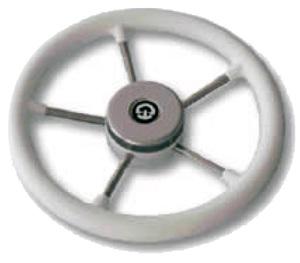 Рулевое колесо 325 мм. диаметр (серое)