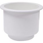 White plastic cup holder