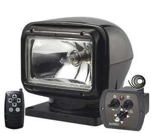 Фара-искатель прямоугольный радиоупр (черный)