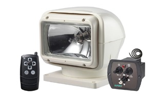 Фара-искатель прямоугольный радиоупр (белый)